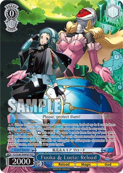 Fuuka and Lucia Reload PER P3/SE46-E48PERPER Persona 3 Reload Premium Booster Card