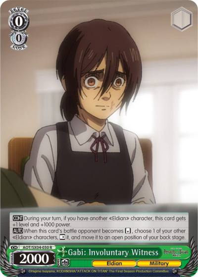 Gabi Involuntary Witness AOT/SX04-030 R Attack On Titan: Final Season Card