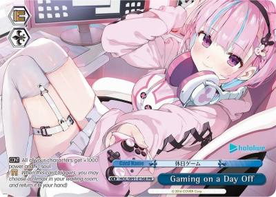 Gaming on a Day Off PR HOL/W91-E168 PR hololive production Card