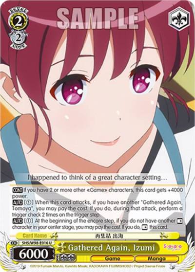 Gathered Again Izumi SHS/W98-E016 U Saekano the Movie: Finale Card