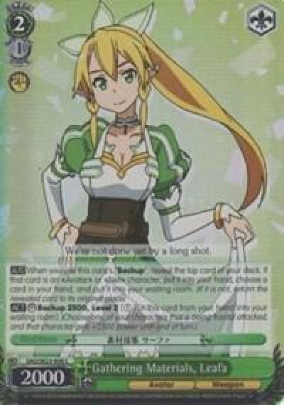 Gathering Materials Leafa Parallel Foil SAO/SE23-E06 C Sword Art Online II Card