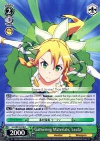 Gathering Materials Leafa SAO/SE23-E06 C Sword Art Online II Card