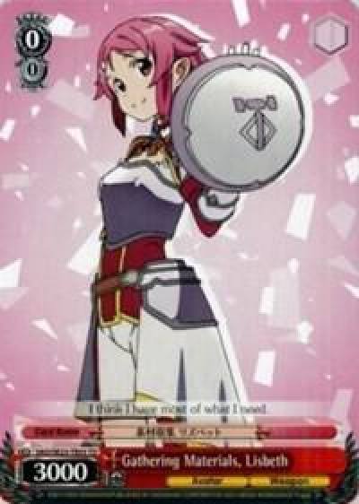 Gathering Materials Lisbeth SAO/SE23-TE03 TD Sword Art Online II Card