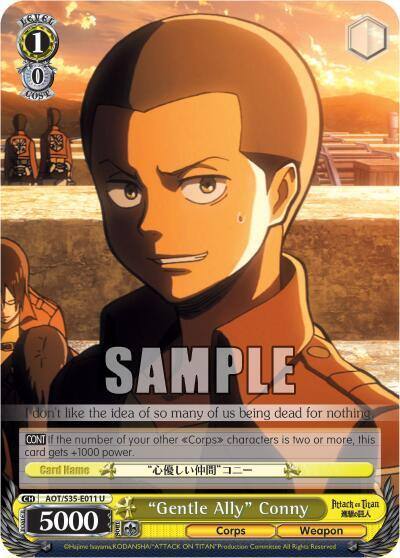 Gentle Ally Conny AOT/S35-E011 U Attack on Titan Card