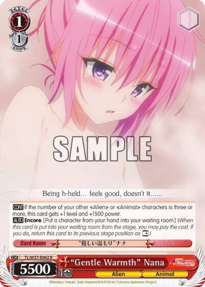 Gentle Warmth Nana TL/W37-E062 R To Loveru Darkness 2nd Card
