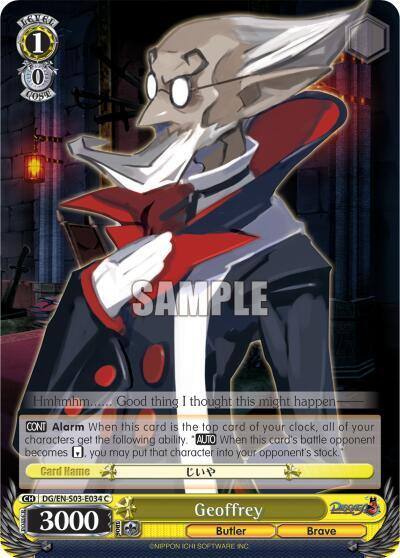 Geoffrey DG/EN-S03-E034 C Disgaea Card