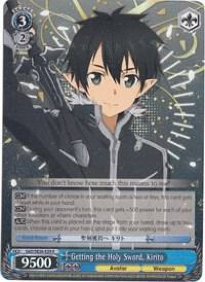 Getting the Holy Sword Kirito Parallel Foil SAO/SE26-E29 R Sword Art Online II Vol.2 Card
