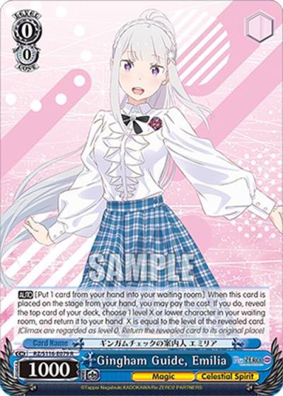 Gingham Guide Emilia RZ/S116-E079 Re:ZERO -Starting Life in Another World- Vol.3 Card