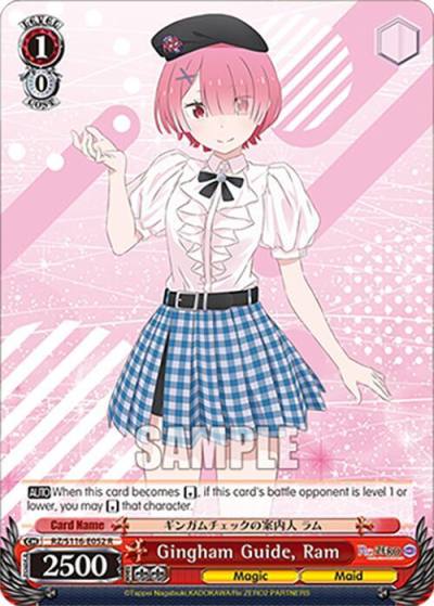 Gingham Guide Ram RZ/S116-E052 Re:ZERO -Starting Life in Another World- Vol.3 Card