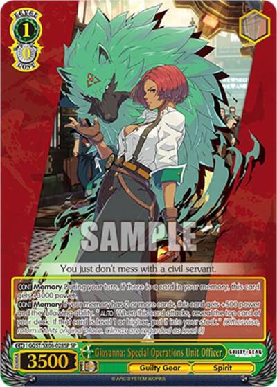 Giovanna Special Operations Unit Officer SP GGST/SX06-028SP SP Guilty Gear -Strive- Card