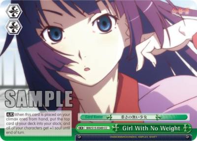 Girl With No Weight BM/S15-E049 CC BAKEMONOGATARI Card