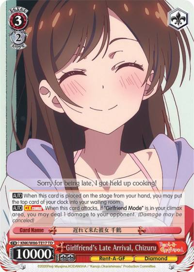 Girlfriends Late Arrival Chizuru KNK/W86-TE17 TD Rent-A-Girlfriend Card