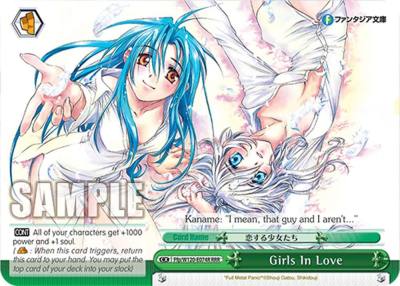 Girls In Love RRR Ffp/W120-E074R RRR Fujimi Fantasia Bunko Vol.2 Card