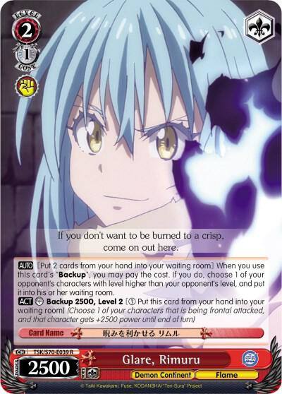 Glare Rimuru TSK/S70-E039 R That Time I Got Reincarnated as a Slime Card