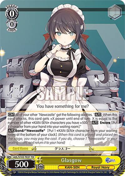 Glasgow AZL/S102-TE21 TD Azur Lane Card