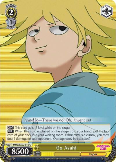 Go Asahi MOB/SX02-016 C Mob Psycho 100 Card