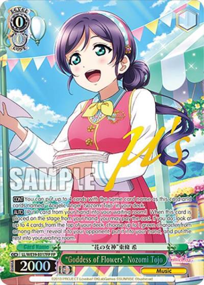 Goddess of Flowers Nozomi Tojo FP LL/WE39-E017FP FP Love Live! School Idol Festival Series 10th Anniversary Premium Booster Card