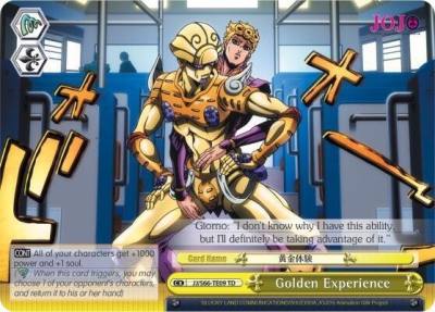 Golden Experience JJ/S66-TE09 TD JoJo's Bizarre Adventure: Golden Wind Card