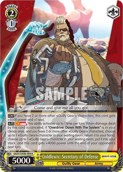 Goldlewis Secretary of Defense GGST/SX06-004 R Guilty Gear -Strive- Card