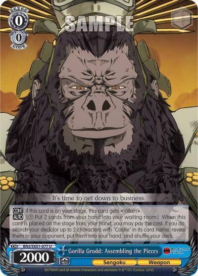 Gorilla Grodd Assembling the Pieces BNJ/SX01-077 U Batman Ninja Card