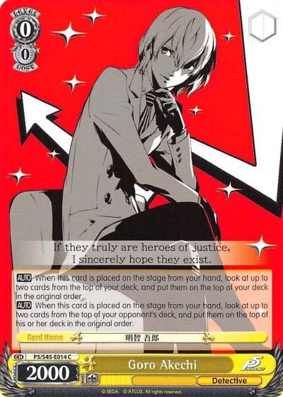 Goro Akechi P5/S45-E014 C Persona 5 Card