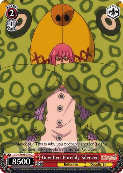 Gowther Forcibly Silenced SDS/SX03-074 C The Seven Deadly Sins Card
