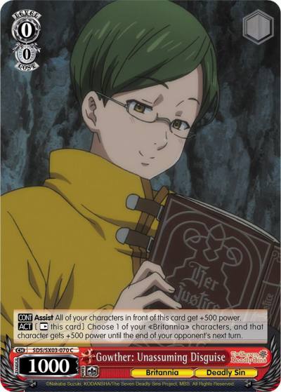 Gowther Unassuming Disguise SDS/SX03-070 C The Seven Deadly Sins Card