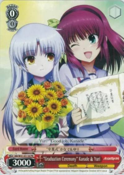 Graduation Ceremony Kanade and Yuri AB/W31-E118 PR Angel Beats! Re:Edit Card