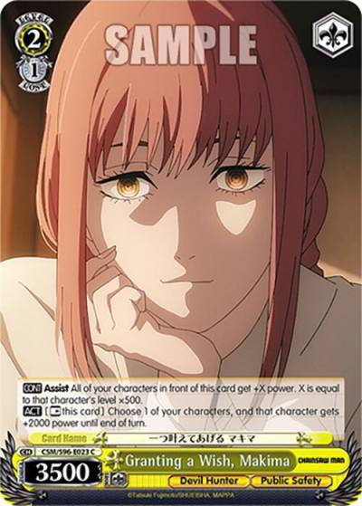 Granting a Wish Makima CSM/S96-E023 C Chainsaw Man Card