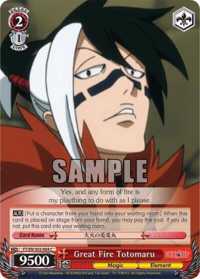 Great Fire Totomaru FT/EN-S02-064 C Fairy Tail ver.E Card