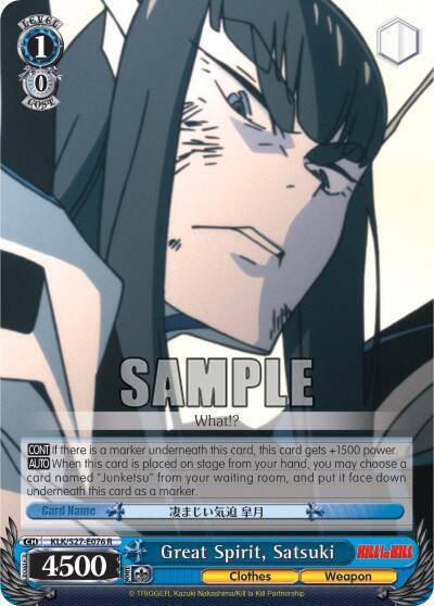 Great Spirit Satsuki KLK/S27-E076 R KILL la KILL Card