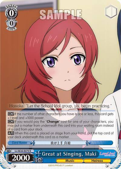 Great at Singing Maki LL/W24-E079 R Love Live! Card