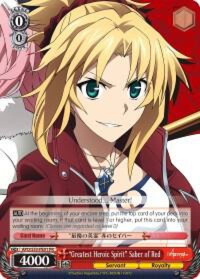 Greatest Heroic Spirit Saber of Red APO/S53-PE01 PR Fate/Apocrypha Card