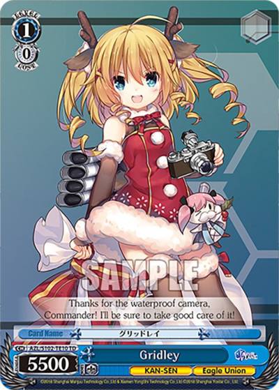 Gridley RRR AZL/S102-TE10R RRR Azur Lane Card