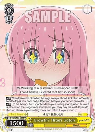 Growth Hitori Gotoh BTR/W107-E013 U BOCCHI THE ROCK! Card