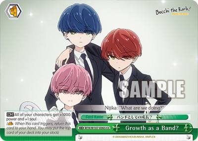 Growth as a Band BTR/W107-E065 CC BOCCHI THE ROCK! Card