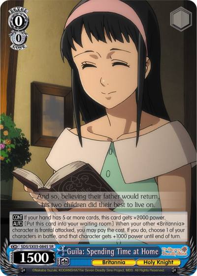 Guila Spending Time at Home SR SDS/SX03-084S SR The Seven Deadly Sins Card