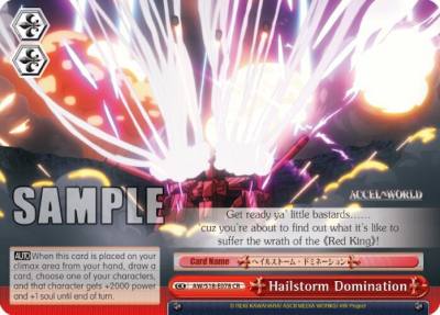 Hailstorm Domination AW/S18-E078 CR Accel World Card
