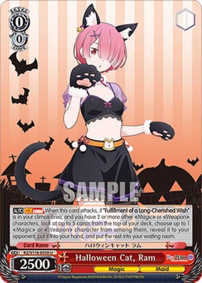 Halloween Cat Ram RZ/S116-E058 Re:ZERO -Starting Life in Another World- Vol.3 Card