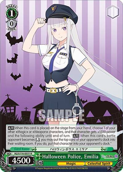 Halloween Police Emilia RZ/S116-E031 Re:ZERO -Starting Life in Another World- Vol.3 Card