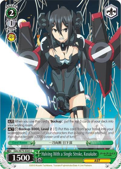 Halving With a Single Stroke Kusakabe DAL/W79-E045 C Date A Live Card