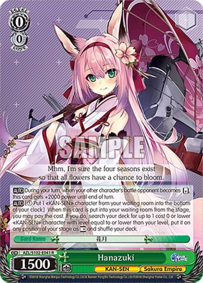 Hanazuki AZL/S102-E041 R Azur Lane Card