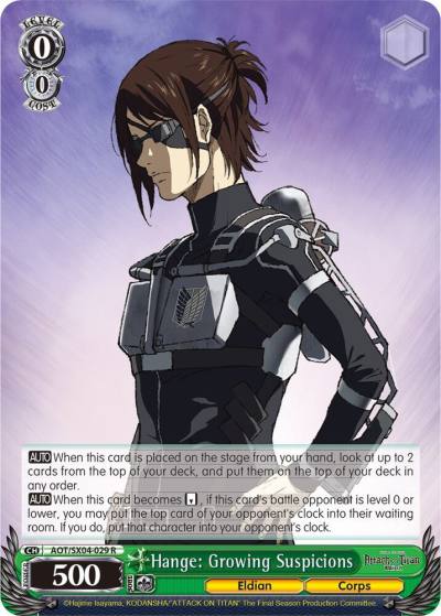 Hange Growing Suspicions AOT/SX04-029 R Attack On Titan: Final Season Card