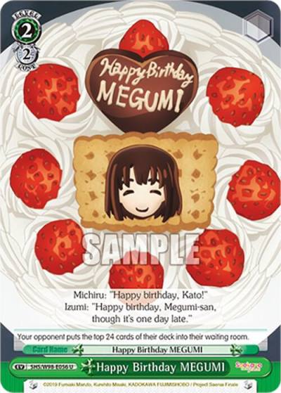 Happy Birthday MEGUMI SHS/W98-E056 U Saekano the Movie: Finale Card