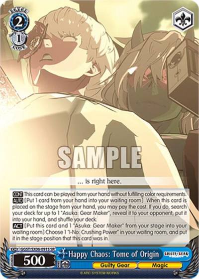 Happy Chaos Tome of Origin SR GGST/SX06-091S SR Guilty Gear -Strive- Card