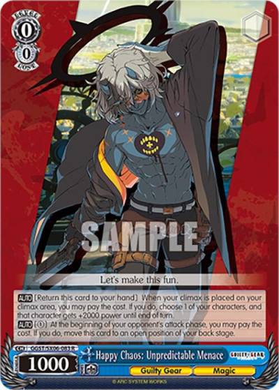 Happy Chaos Unpredictable Menace GGST/SX06-083 R Guilty Gear -Strive- Card