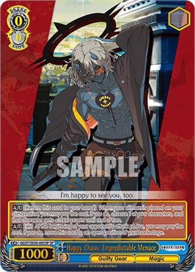 Happy Chaos Unpredictable Menace SP GGST/SX06-083SP SP Guilty Gear -Strive- Card