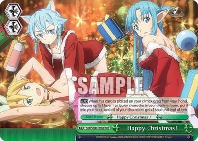 Happy Christmas RRR SAO/S100-E056R RRR Sword Art Online Animation 10th Anniversary Card