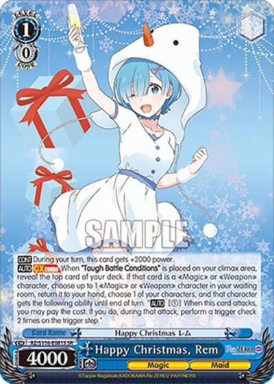 Happy Christmas Rem SR RZ/S116-E081S Re:ZERO -Starting Life in Another World- Vol.3 Card