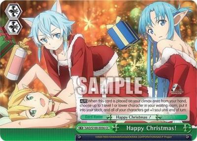 Happy Christmas SAO/S100-E056 CC Sword Art Online Animation 10th Anniversary Card